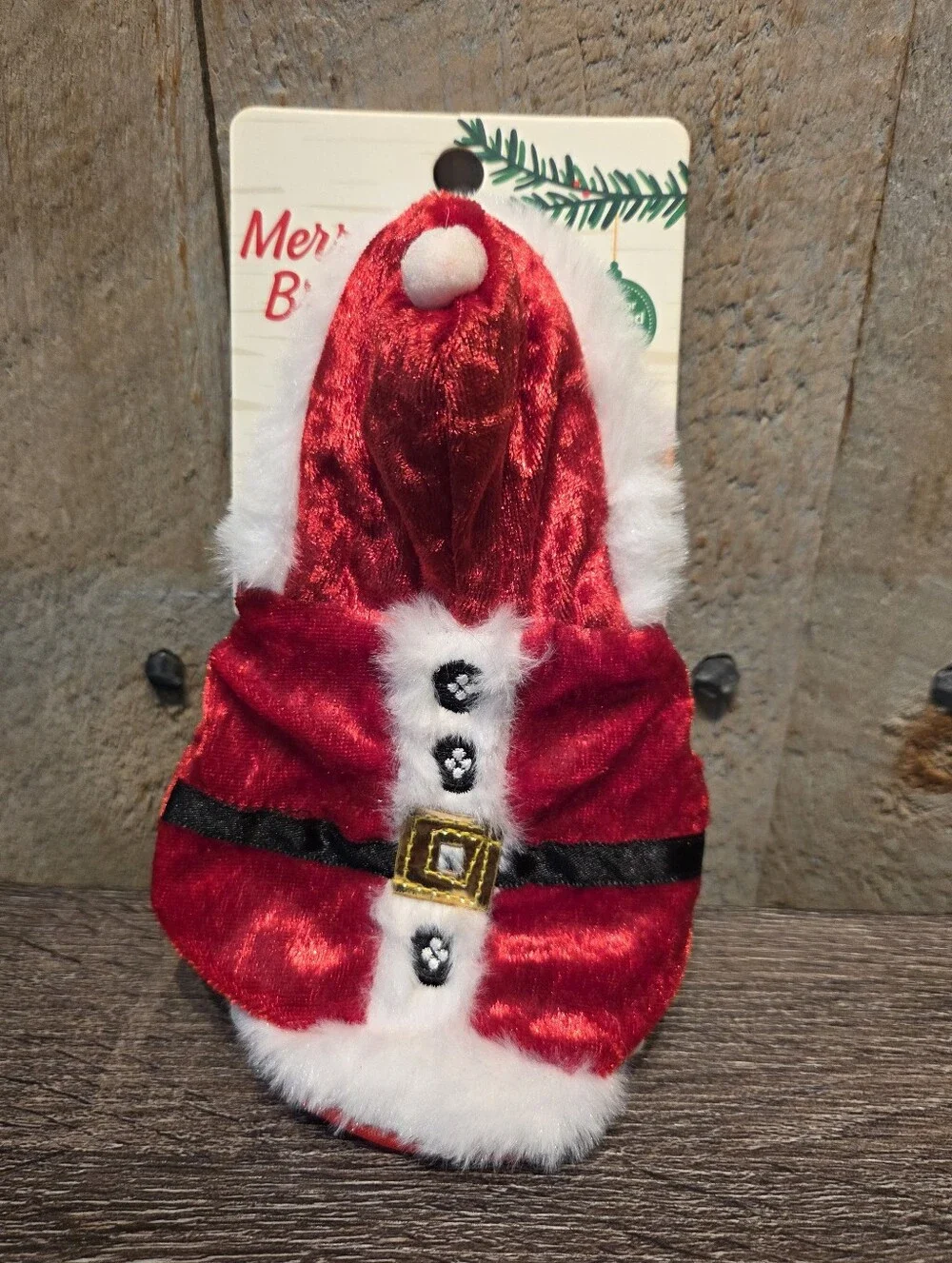 SANTA CLAUS COSTUME FOR BEARDED DRAGONS REPTILES LIZARDS MERRY & BRIGHT NEW